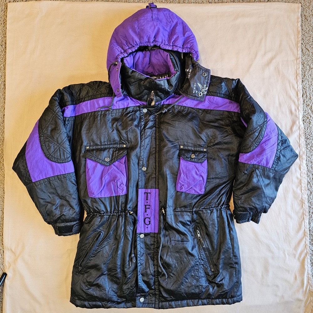 Triple F.A.T. Goose‎ Down Filled Puffer Jacket Full Zip With Snap Closure Size M